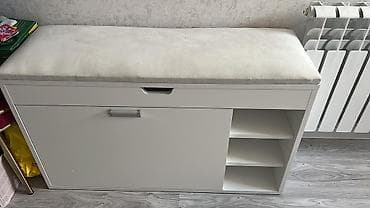 usdular: 1 qapı, Ağ, Digər material Ayaqqabı dolabı — 1