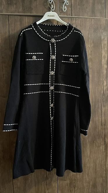 Qara rəngli elegant mini don - Material: Qalın, yumşaq, elastik — 3