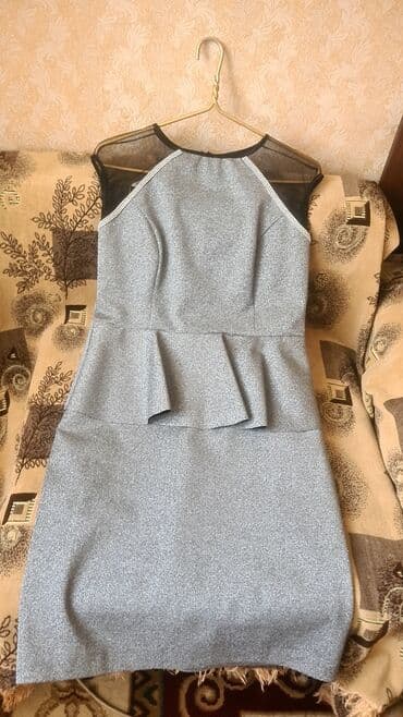 dest paltar: Qadın paltarı – kokteyl/axşam modeli - Rəng: gümüşü-boz, xırda — 4