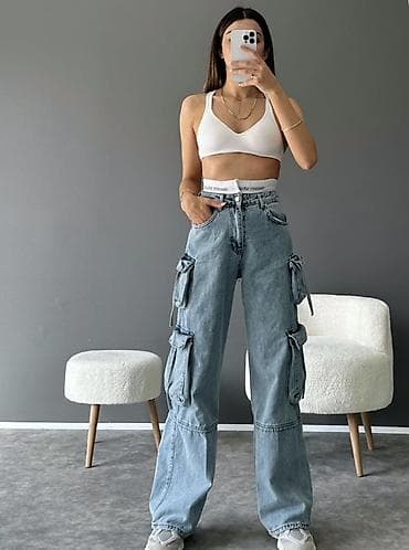 de facto sweatshirt: Kargo şalvar,az geyinilib,60 manata alınıb — 3