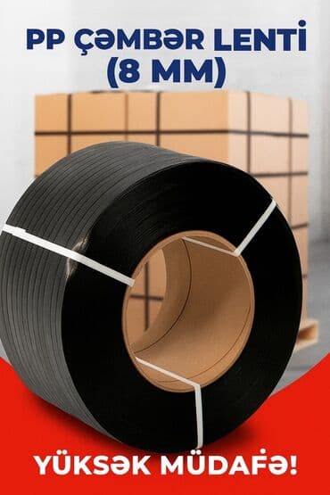 PP çəmbər lenti (8 mm) - Material: polipropilen (PP) - En: 8 mm -