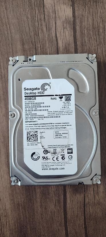 Daxili Sərt disk (HDD) Seagate, 4 TB, 3.5"