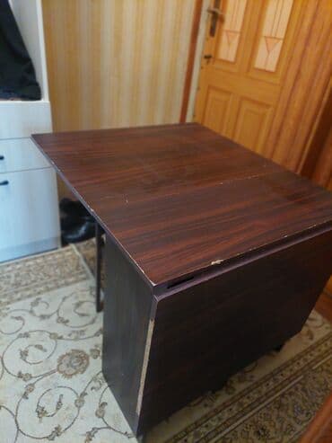 Qab-qacaq və mətbəx ləvazimatları: İşlənmiş, Açılan, MDF, Dördbucaq masa — 7