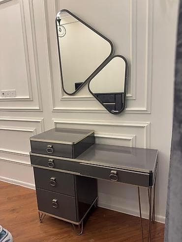 Qonaq otağı üçün, İşlənmiş, Açılmayan, Dördbucaq masa, 6 stul — 5