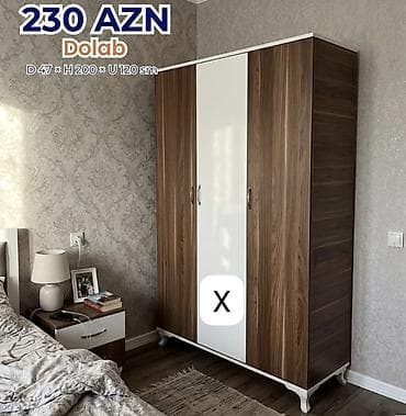 divar kitab refleri: Dolab – 230 AZN Ölçülər: Dərinlik 47 sm × Hündürlük 200 sm × Uzunluq — 1