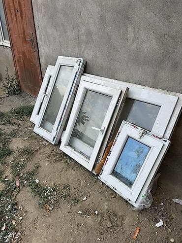 kilimlər: PVC plastik pəncərə çərçivələri (paket) - Material: ağ rəngli PVC — 1