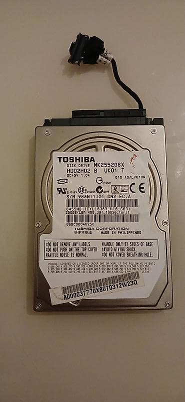 discover note 13 plus tablet: Daxili Sərt disk (HDD) Toshiba, 256 GB, 5400 RPM, 2.5" — 1