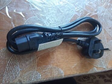 ucuz manitor: Cihazları elektrik şəbəkəsinə qoşmaq üçün nəzərdə tutulmuş qara rəngli — 3