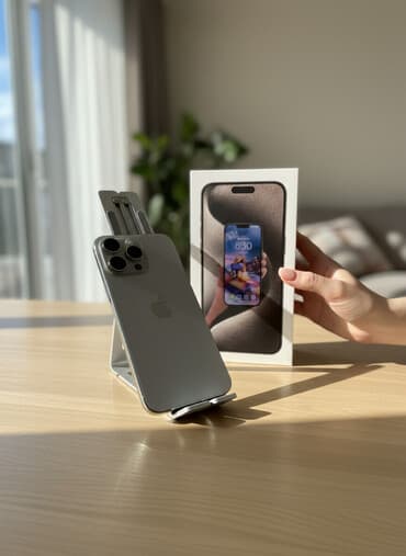 iphone 15 pro max: IPhone 15 Pro Max, 256 GB, Natural Titanium, Face ID, Sənədlərlə, Simsiz şarj — 1