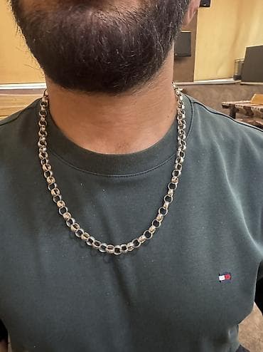 cartier boyunbağı: Gümüş boyunbağ model Şopard 925. Çəkisi 50 qram — 3