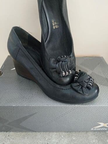 женские бирюзовые туфли: Tuflilər, Ölçü: 38, rəng - Qara, İşlənmiş — 1