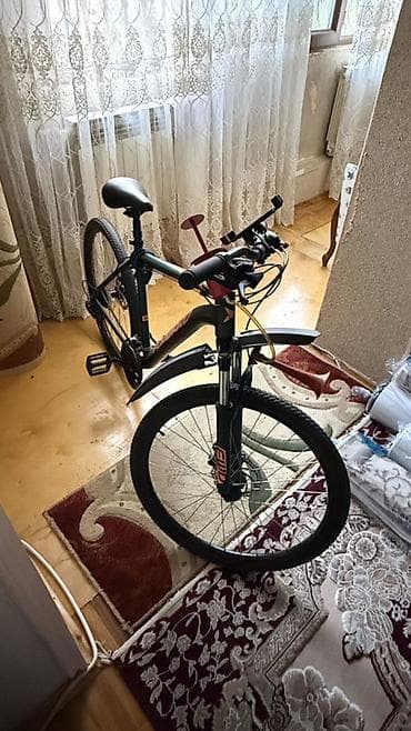 velosiled: FORWARD brendindən diski əyləcli dağ velosipedi. Tünd yaşıl rəngli — 2