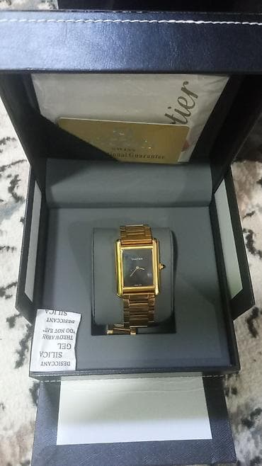 bil: Brend: Cartier (qutu və aksesuarlarla) Model: Düzbucaqlı kadranlı — 5