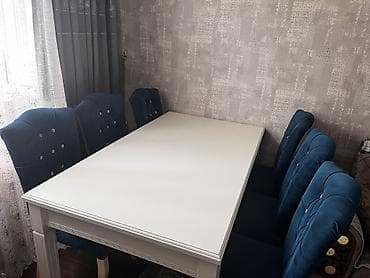Qonaq otağı üçün, Yeni, Dördbucaq masa, 6 stul — 4