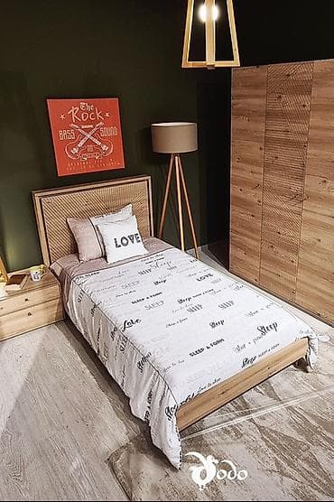 Кровати: Односпальная кровать, С матрасом, Без выдвижных ящиков, Турция — 3