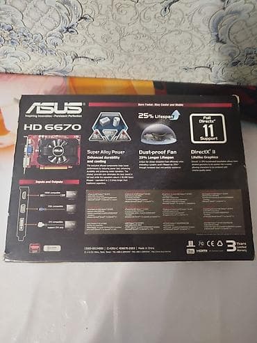 prosessor amd: ASUS Radeon HD 6670 (E1420UC HD6670-2GD3) - Qrafik prosessor: AMD — 2