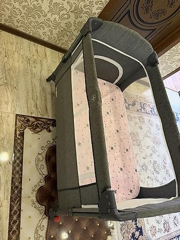 uwaq mawnlari: Kidilo qatlanan uşaq çarpayısı / oyun beşiyi - Rəng: tünd boz — 3