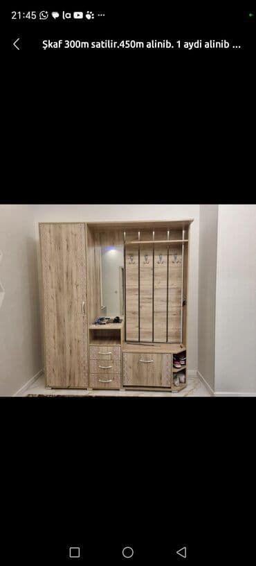 стильная прихожая мебель: Распашной, 3 двери Прямой шкаф, Шкаф в прихожей — 12