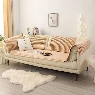 en ucuz yolkalar: Divan üçün Yeni Xovlu rəng - Boz Yataq örtüyü — 1