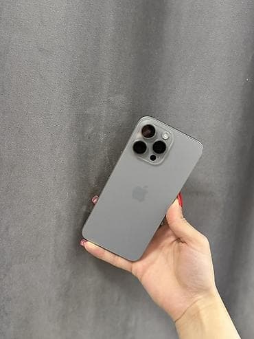 IPhone 15 Pro Max, 256 GB, Natural Titanium, Barmaq izi, Face ID