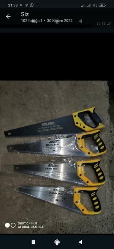 deri parca satisi: Mexaniki əl mişarı — 1