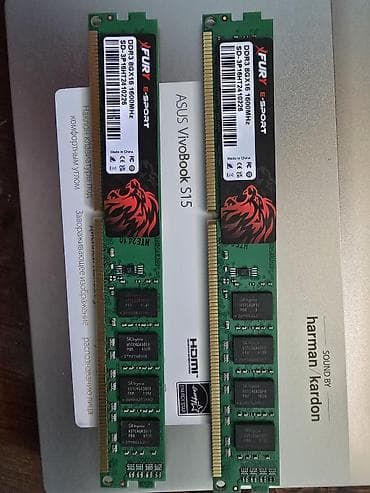 Operativ yaddaş (RAM) 16 GB, 1600 Mhz, DDR3, PC üçün, İşlənmiş — 2