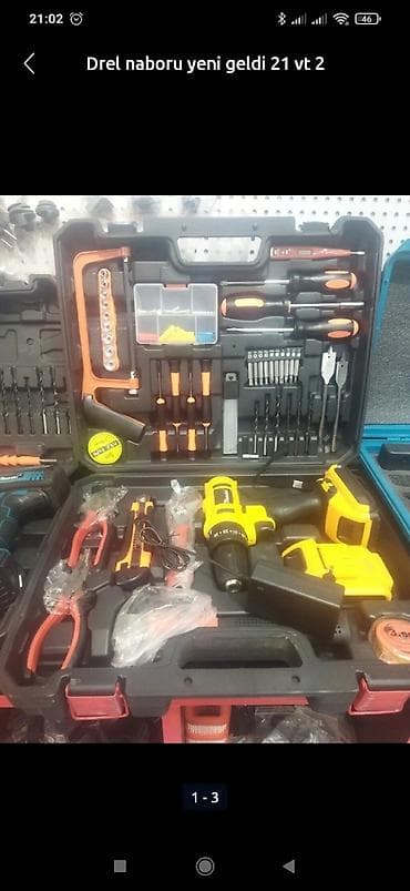 Ручные механические инструменты: Drel naboru 21 vt sadece 120 man 1 hefde endirim — 1