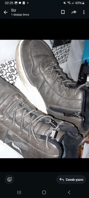 balıq ovu üçün kişi qış sapoqları: Məhsul: NEWGLOBAL kişi üçün qış ayaqqabısı/sniker-bot 50manata almisam — 6