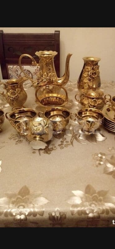 женьшень капсулы для набора веса: Çay dəsti, rəng - Qızılı — 3