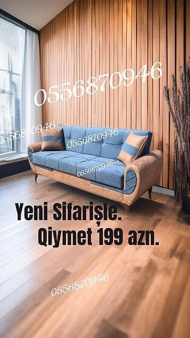 ucuz divan: Divan, Qonaq otağı üçün, Parça, Bazalı, Açılan, Kitab — 3