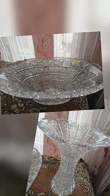 Termoqablar: Bohemia kristal dəst Temiz xrustaldi tomdu 3 - 4 defe istifade olunub — 1