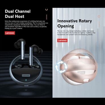 bluetooth nausnikler: Yeni Simsiz (Bluetooth) Qulaqcıqlar, Lenovo — 4