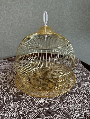 hamster kac lira: Quş qəfəsləri – 3 ədəd dəst 1) Yaşıl metal qəfəs - Material: toz — 4