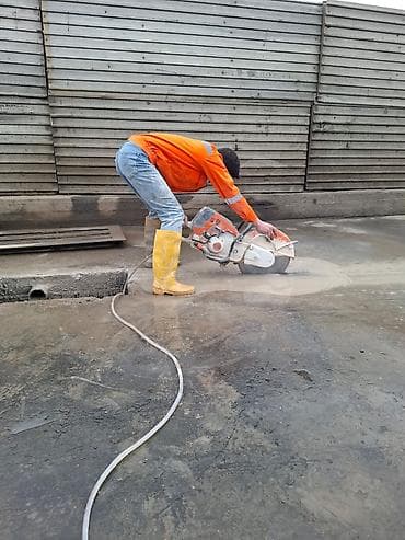 malyar isleri: Beton kəsmə xidməti Peşəkar avadanlıqla (STIHL benzinli kəsici, su — 4