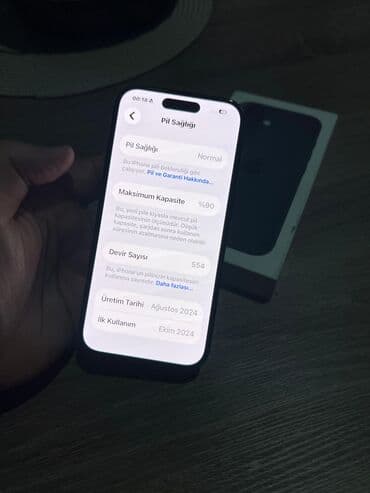 ayfon üçün ekran sekilleri: IPhone 16, Qara, Zəmanət, Face ID — 2