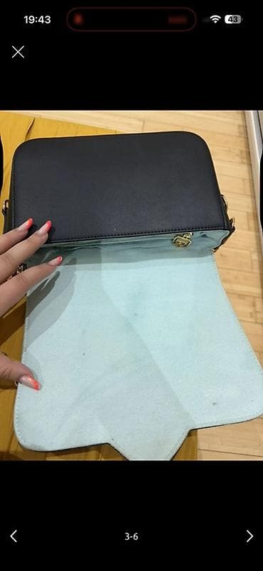 Digər aksesuarlar: Qadın çantası – qara rəng, çiyin/xaçdan asma tipli - Material: süni — 3