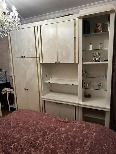 balıq suvenir: Ağ rəngli qonaq otağı/divar mebeli - Material: MDF/Laminat əsaslı — 3