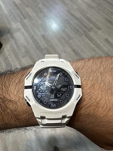 Qol saatları və aksesuarlar: Casio G-Shock GA-B001 seriyalı qol saatı. Ağ korpus və qayışa, qara — 3