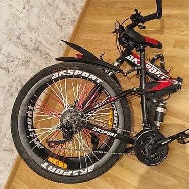 ucuz vesevet: AKSPORT qatlanan dağ velosipedi - Qatlanan alüminium/metal karkas — 4