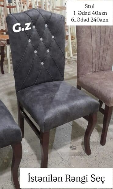 240 kabel: Qonaq otağı üçün, Yeni, Qatlanmayan, Stul — 1