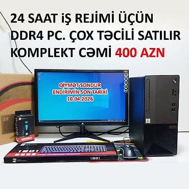 Masaüstü Kompüter “LENOVO” Parametrlər aşağıda qeyd edilib ⭐KOMPLEKT