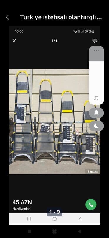 Taxta-şalban: Türkiyə istehsalı qatlanan məişət nərdivanları - Brend: Inter OZ – — 2