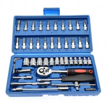 açar dəst: Yeni Açar dəsti ədəd: 46, Ünvandan götürmə, Ödənişli çatdırılma, Rayonlara çatdırılma — 1