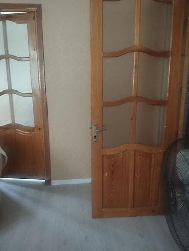 Ağac çərçivəli şüşəli otaq qapıları - Material: təbii ağac (şam — 1