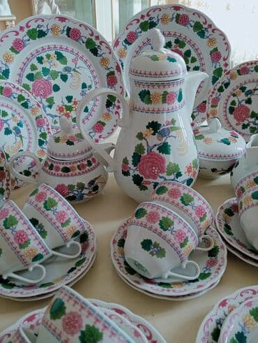 qaşıq naboru: Çay dəsti, Farfor, 12 nəfərlik, Almaniya — 3