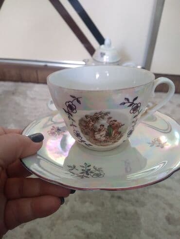 кофейный сервиз мадонна: Чайный набор, Фарфор, Мадонна, 5 персон, Германия — 2