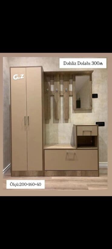 koridor şkafı: Açılan, 2 qapılı Düz dolab, Dəhliz dolabı — 1