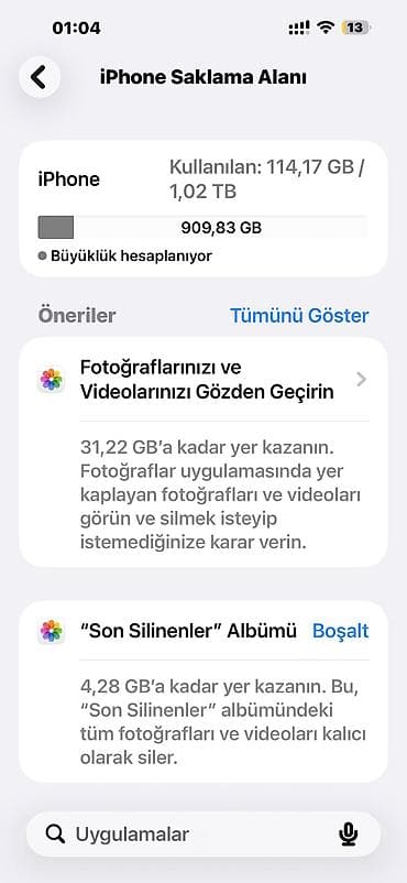 apple pencil: IPhone 14 Pro Max, 1 TB, Gümüşü, Face ID — 5