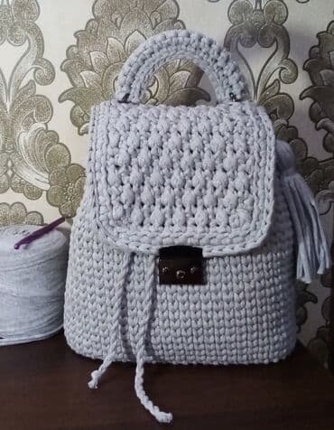 детские рюкзаки совушки: Сумки, рюкзаки, клатчи вязаные — 4