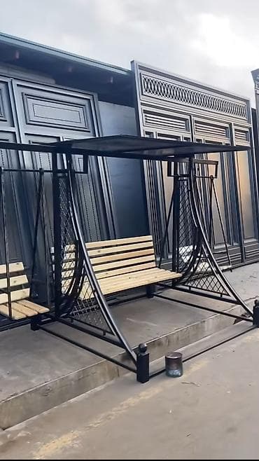 metbex ucun kunc divanlari: Divan-yelləncək, Zontikli, Metal — 3